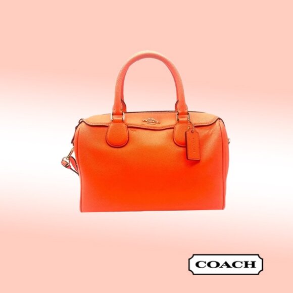 Coach Mini Bennet Satchel - Neon Orangs - Picture 1 of 8